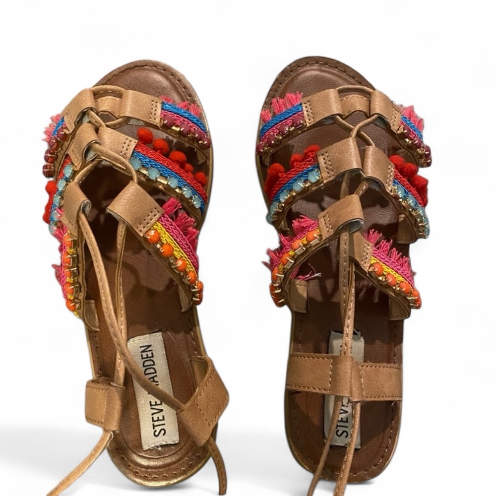 Steve Madden Lace-Up Tassels Sandals